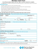 Blue Cross Blue Shield Association Member Claim Form form