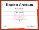Baptism Certificate 2 form