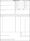 Commercial Invoice Form form