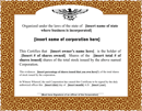 Stock Certificate Template 2 form