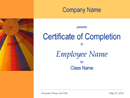 Certificate of Training 2 form
