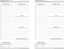 Daily Planner Template 4 form