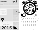 One-Month Student Calendar (Monday Start, Circle Design) form