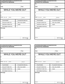 While you Were out Template form