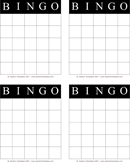 Bingo Card Template 1 form