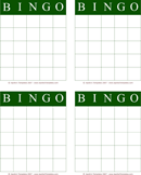 Bingo Card Template 2 form