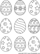 Easter Egg Template 2 form