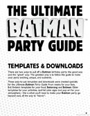 Batman Party Mask Template form