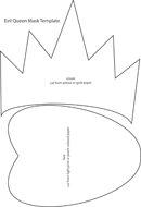 Evil Queen Mask Template form