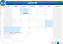 April 2014 Calendar 1 form