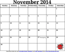 November 2014 Calendar 1 form