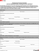 Employment Contract Template form