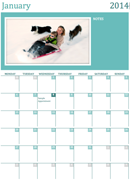 Photo Calendar Template 1 form