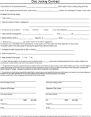 Disc Jockey Contract Form form