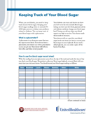 Printable Blood Sugar Chart form