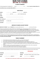Dj Service Agreement form