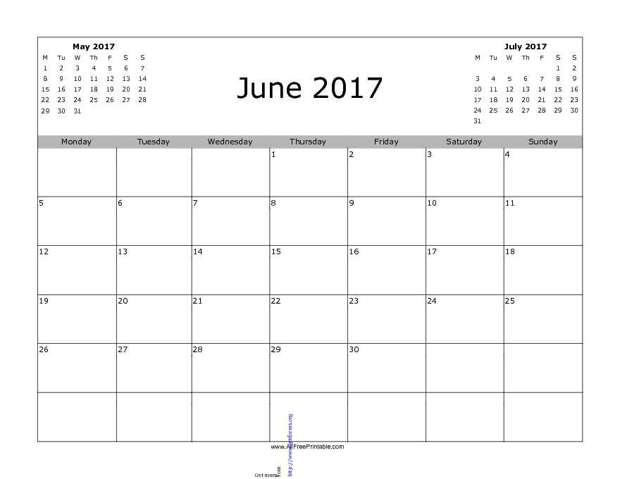 June 2017 Calendar 3