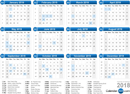 2018 Yearly Calendar 2 form