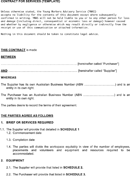 Contract for Services Template form