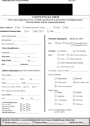 Client Intake Form form