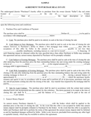 Agreement To Purchase Real Estate form