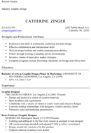 Graphic Student Resume Sample form
