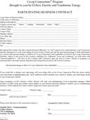 Participating Business Contract form
