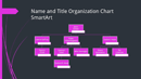 Small Business Organizational Chart (Black, Pink, Widescreen) form