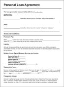 Personal Loan Agreement form