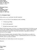 Cover Letter for Proposal from Service Consultant form