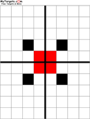 Grid Target With Sight Alignment Aid form