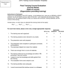 Training Course Evaluation Template form