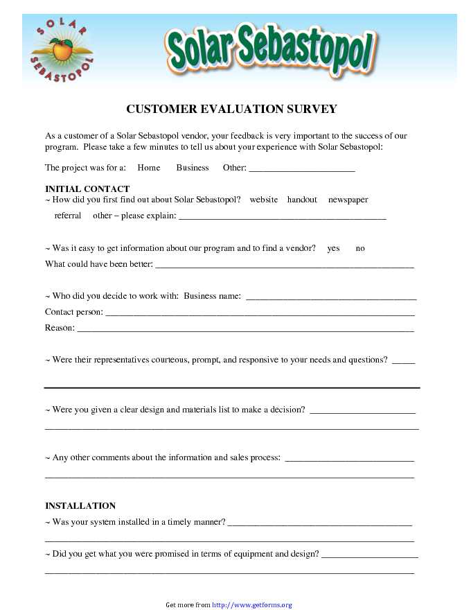 General Evaluation Template 1
