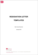 Free Letter of Resignation Template Word form