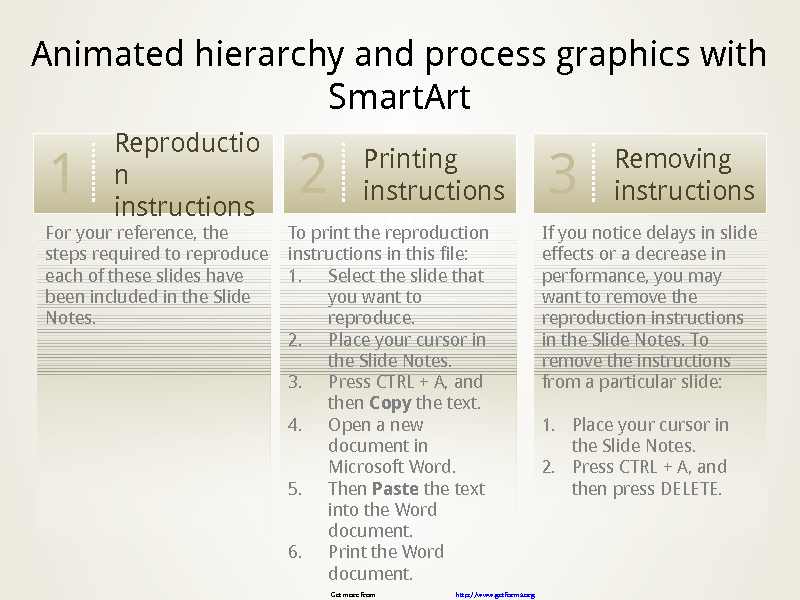 Animated SmartArt Graphics Presentation Slides