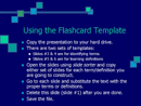 Flash Cards Game Template form
