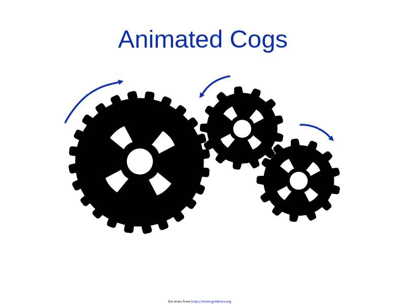 Animated Cogs PowerPoint Template