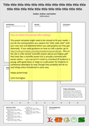 Poster Template Vertical form