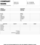 Billing Invoice Template 3 form