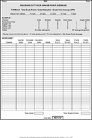 Gpa Calculator Excel form
