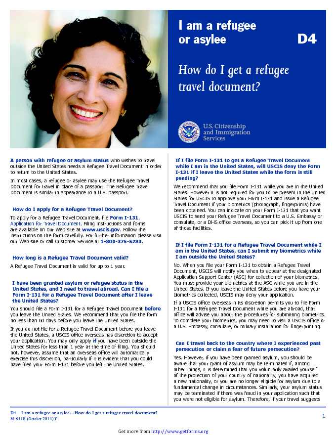 Refugee Travel Document 2