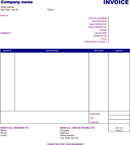 Easy Invoice Template form