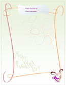 Easter Bunny Letter Template 1 form