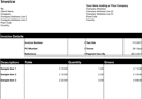 Freelance Invoice Template for Sole Trader form
