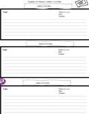 Templates for Entrance or Exit Slips form