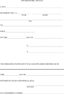 Notarized Bill of Sale form
