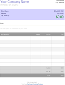 Simple Invoice Template 3 form