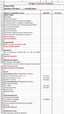 Budget Proposal Template form