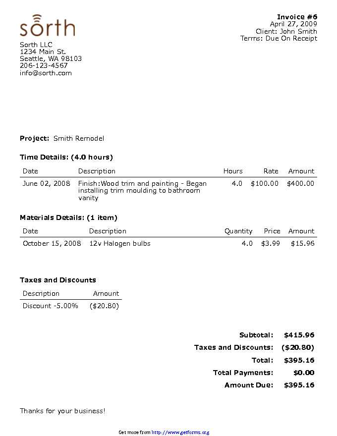 Sample Invoice 3