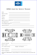 Car Sale Receipt Template form